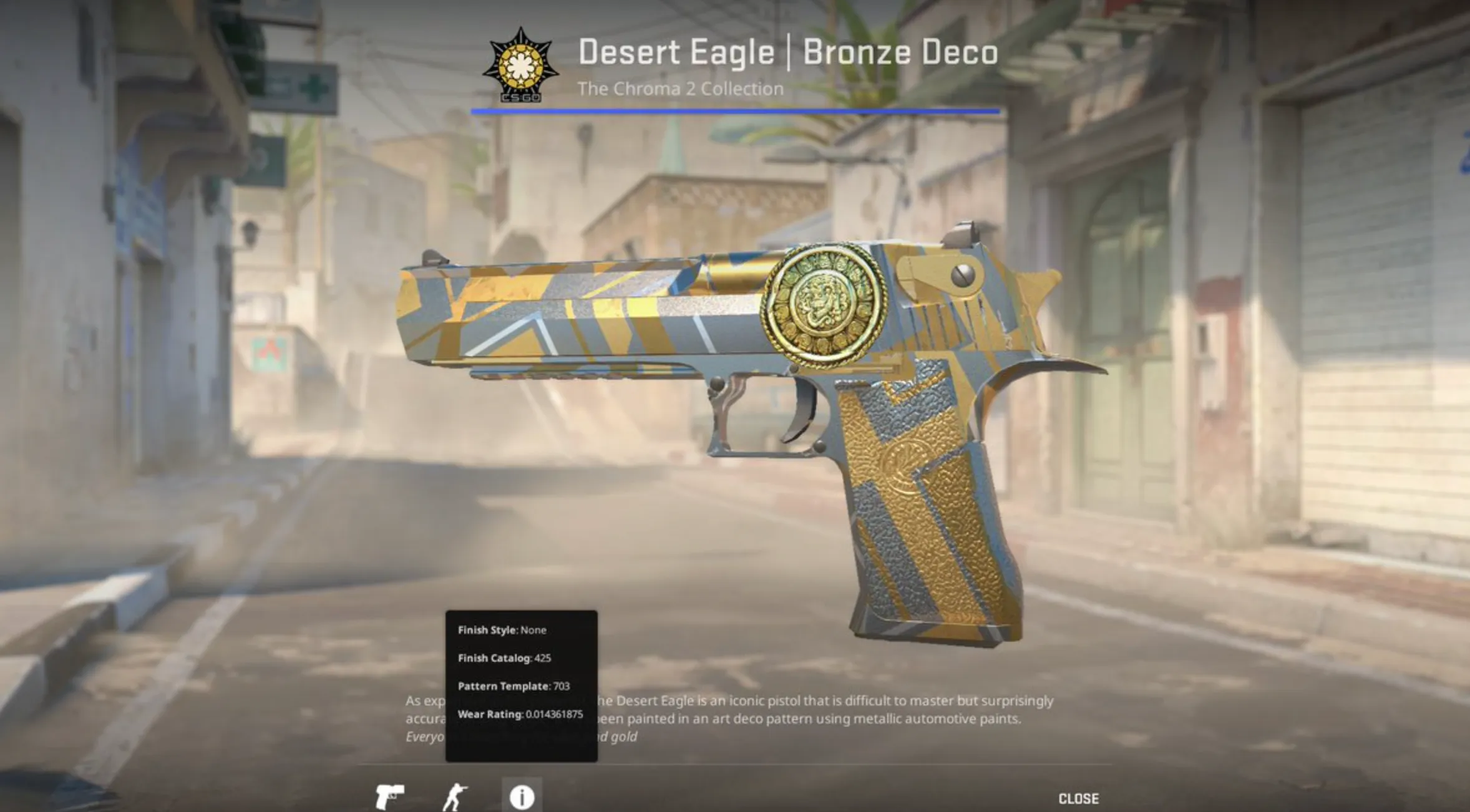 The Desert Eagle Bronze Deco